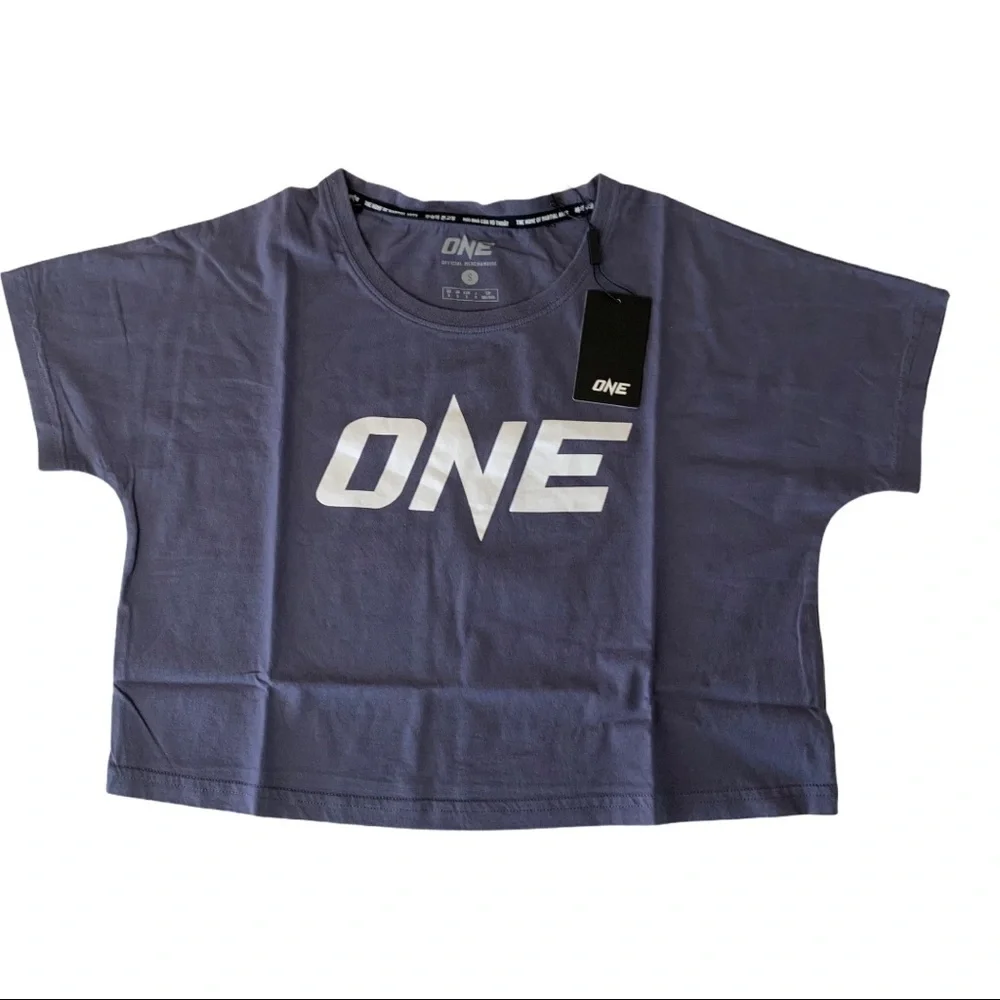 One Official Merchandise Logo Cropped Tee Shirt
